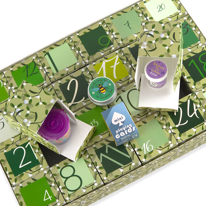 Advent Calendar Making Kit | 24 Cube Boxes &amp; Outer Box | Simply Mistletoe