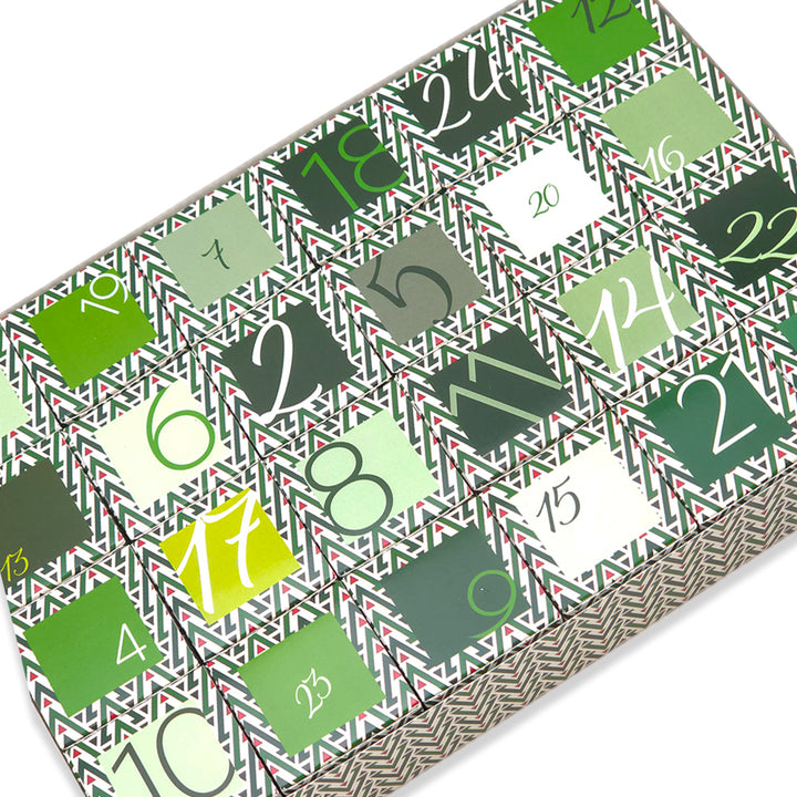 Advent Calendar Making Kit | 24 Cube Boxes &amp; Outer Box | Christmas Tree Wave