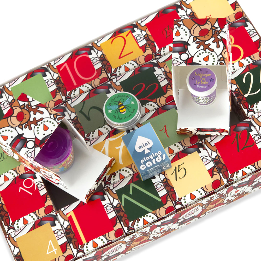 Advent Calendar Making Kit | 24 Cube Boxes &amp; Outer Box | Christmas Character