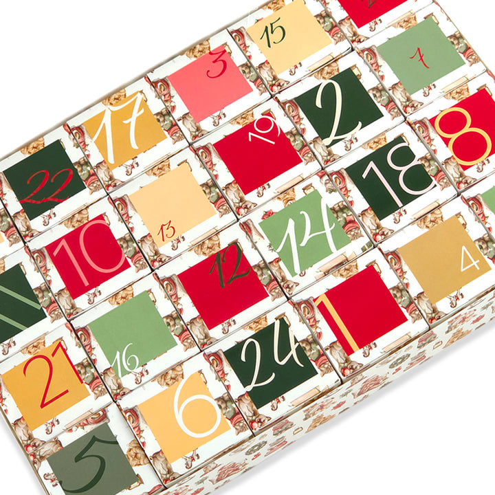 Personalised Advent Calendar Kit | 24 Cubes &amp; Outer Box | Cute Christmas Cats