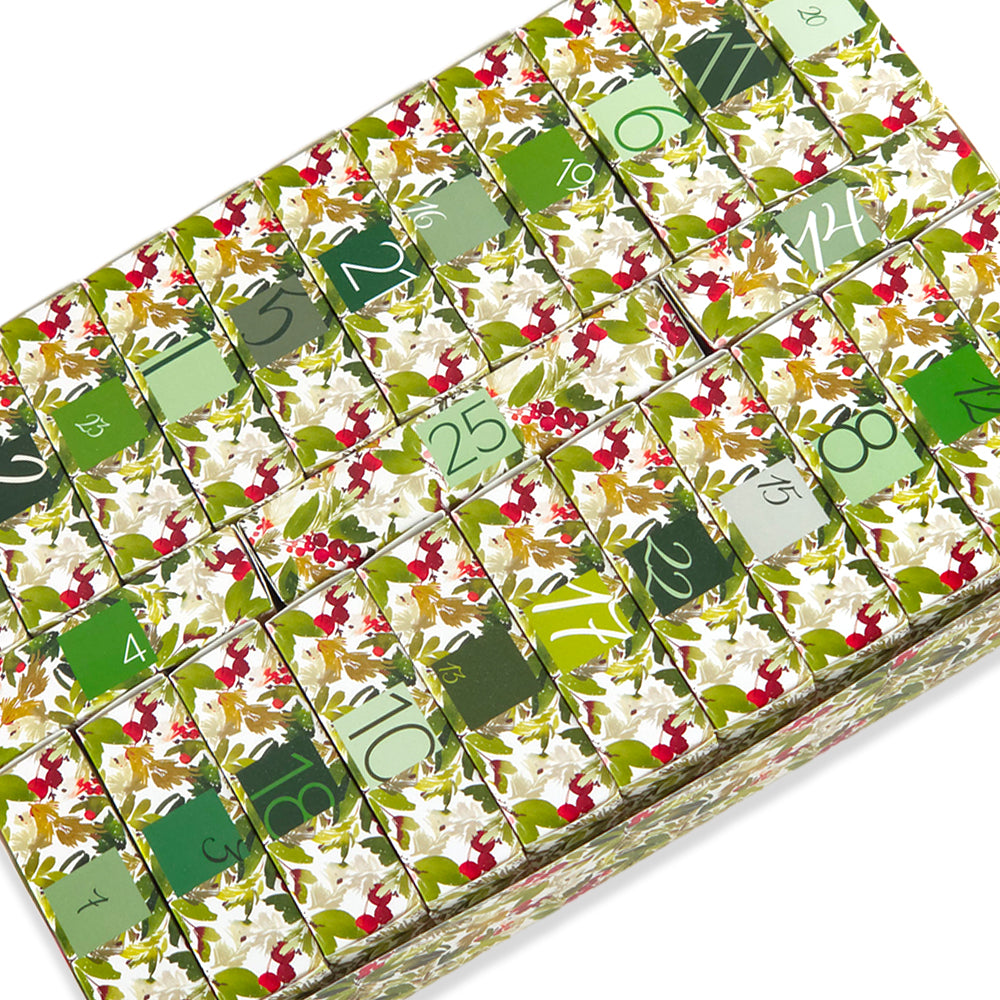 Advent Calendar Making Kit | 25 Soap Boxes &amp; Outer Box | Watercolour Berries