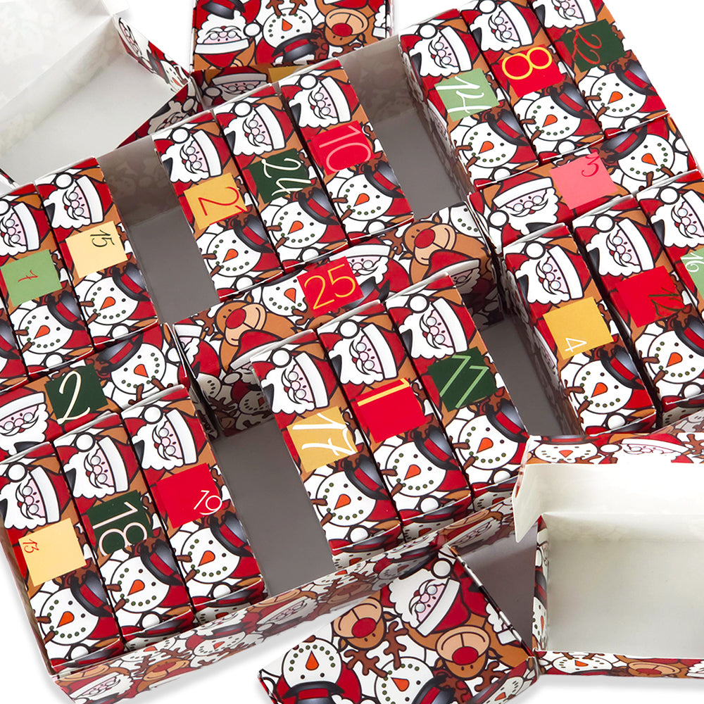 Advent Calendar Making Kit | 25 Soap Boxes &amp; Outer Box | Christmas Character