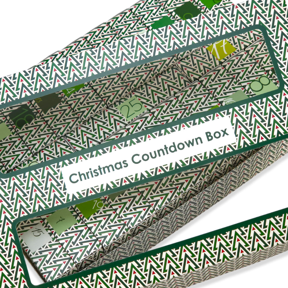 Advent Calendar Making Kit | 25 Soap Boxes &amp; Outer Box | Geometric Christmas