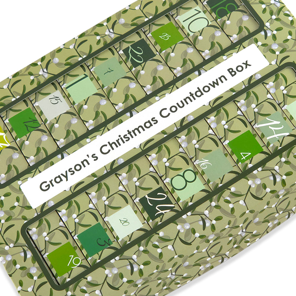 Personalised Advent Calendar Kit | 25 Soap Boxes &amp; Outer Box | Simply Mistletoe