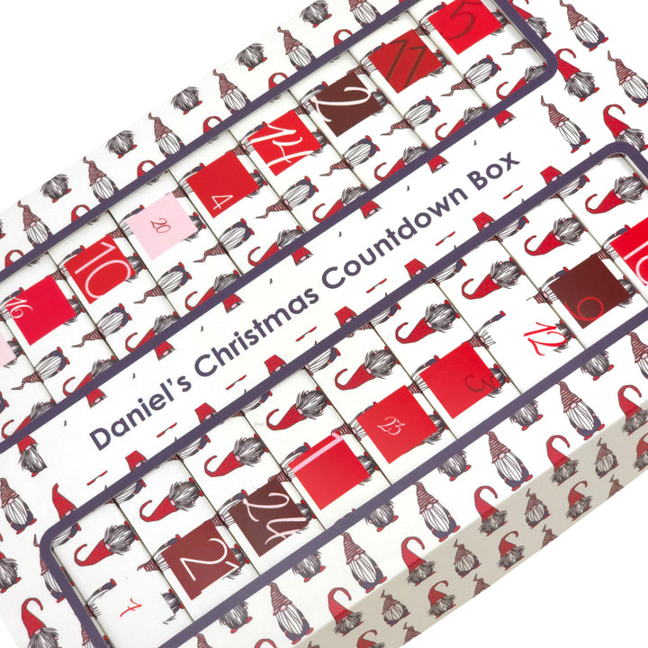 Personalised Advent Calendar Making Kit | Cube or Soap Box Style | Nordic Gonk