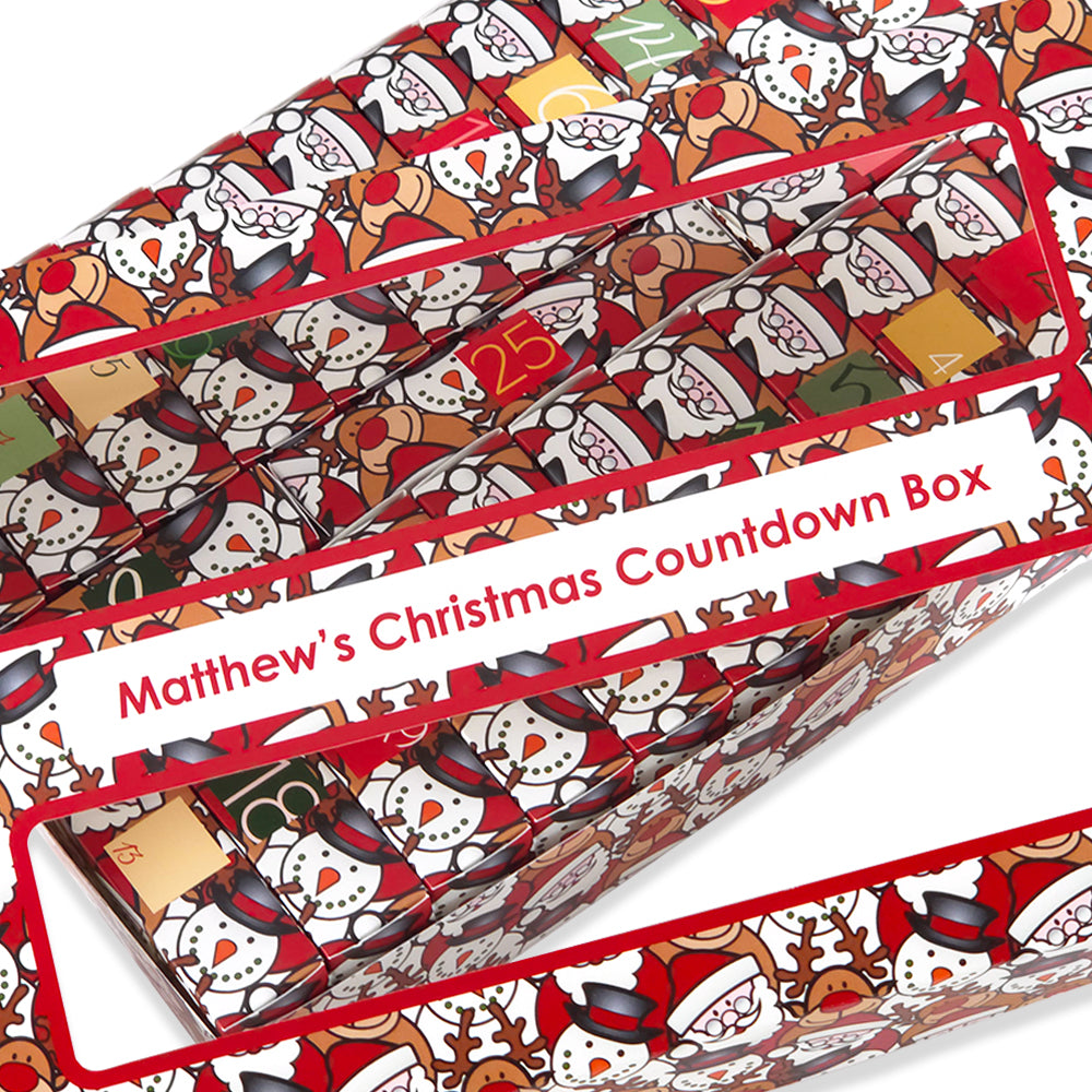 Personalised Advent Calendar Kit | 25 Soap Boxes &amp; Outer Box | Christmas Character
