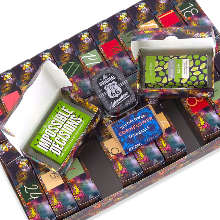 Personalised Advent Calendar Kit | 25 Soap Boxes &amp; Outer Box | Kids Nativity