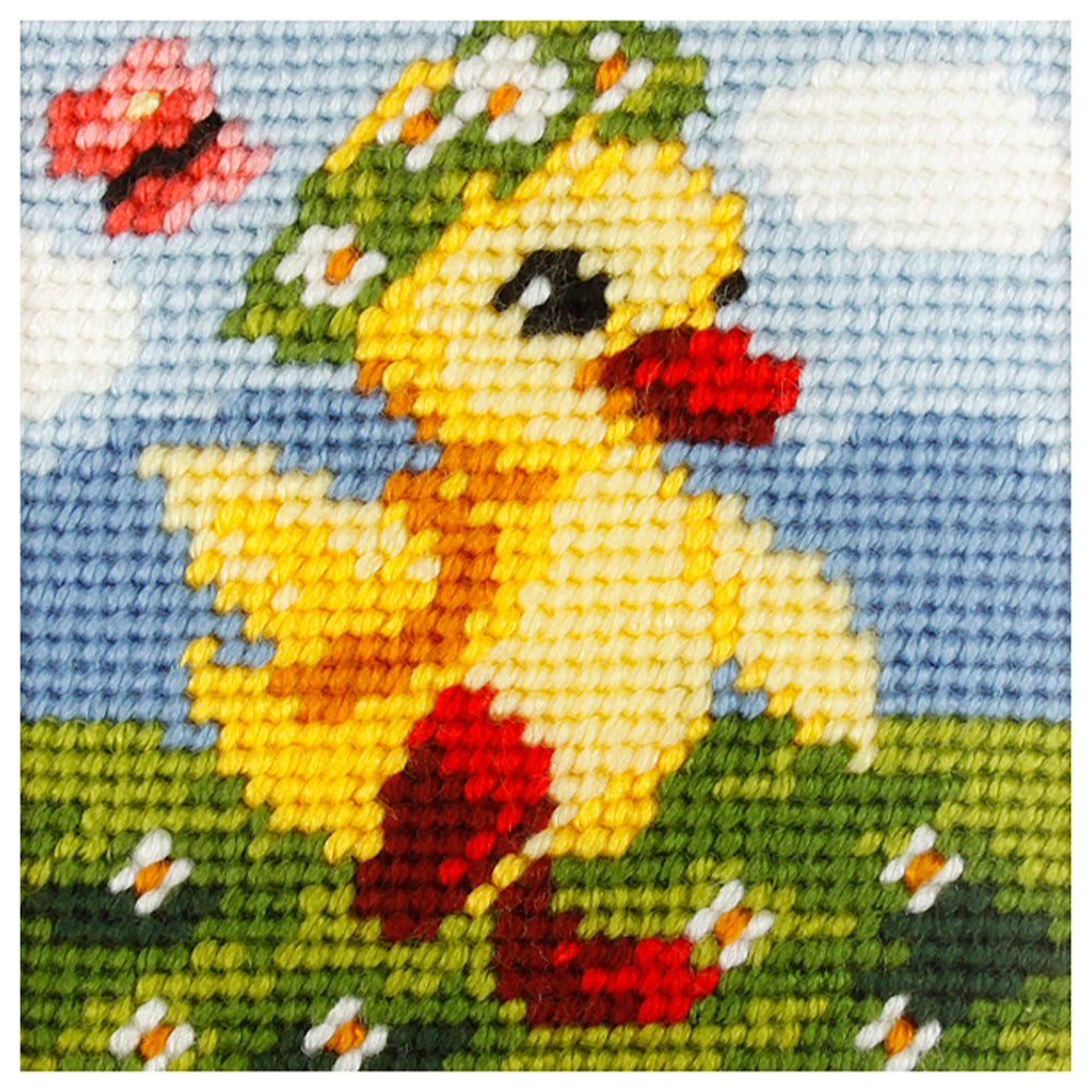 My First Embroidery Kit for Kids | Springtime Chick | 16.5cm