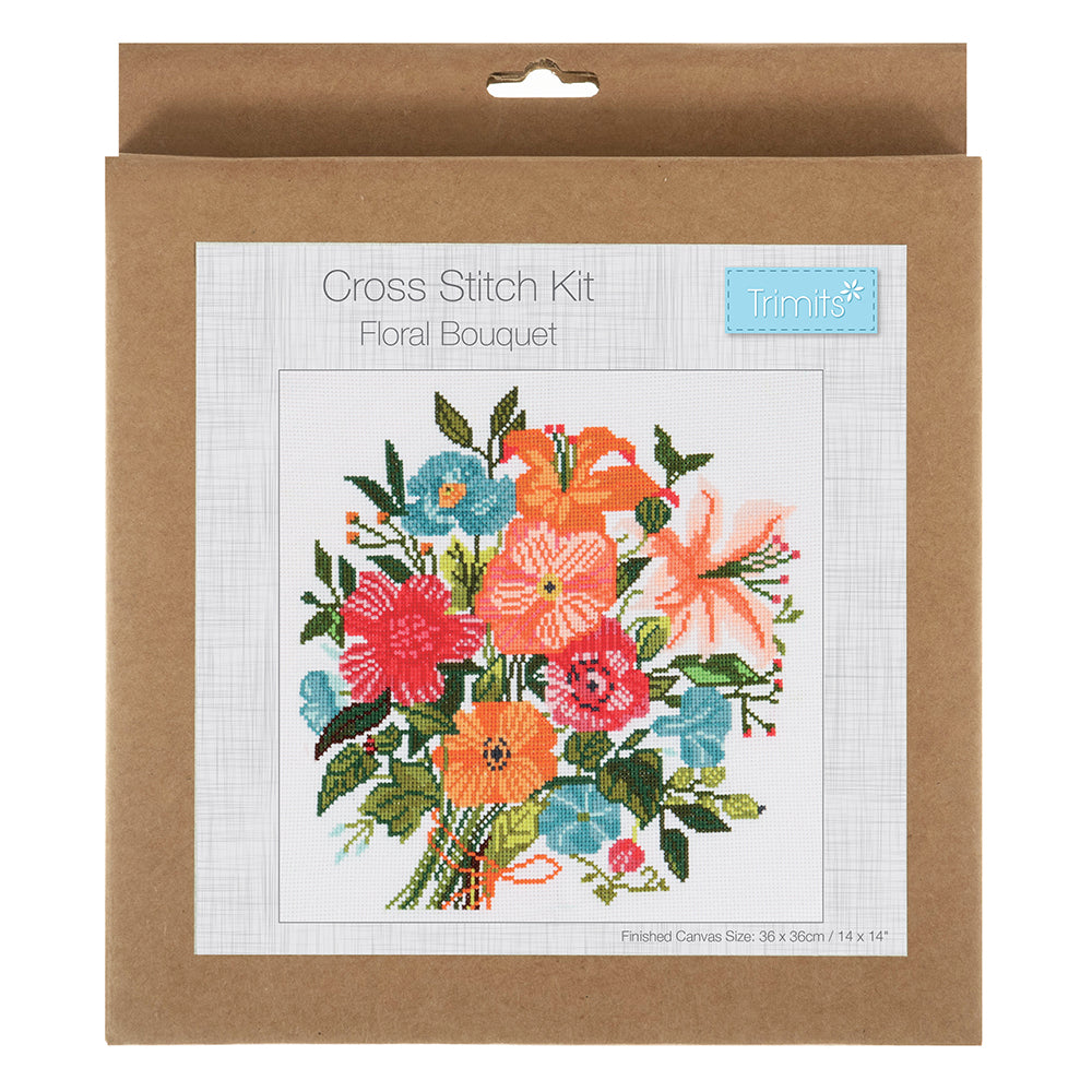 Floral Bouquet | Cross Stitch Kit | 34x38cm