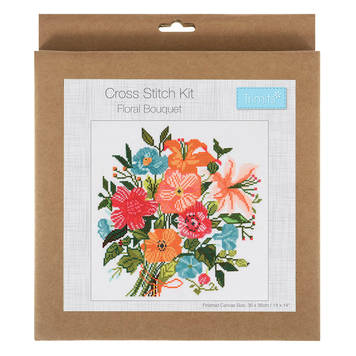 Floral Bouquet | Cross Stitch Kit | 34x38cm