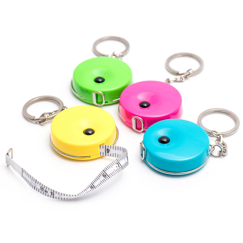 Mini Tape Measure Keyring | 150cm Long | Single | Mini Gift | Cracker Filler