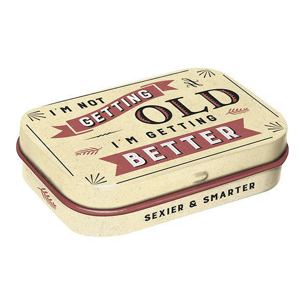 Getting Better Not Older | 15g Sugar Free Mint Tin | Cracker Filler | Mini Gift