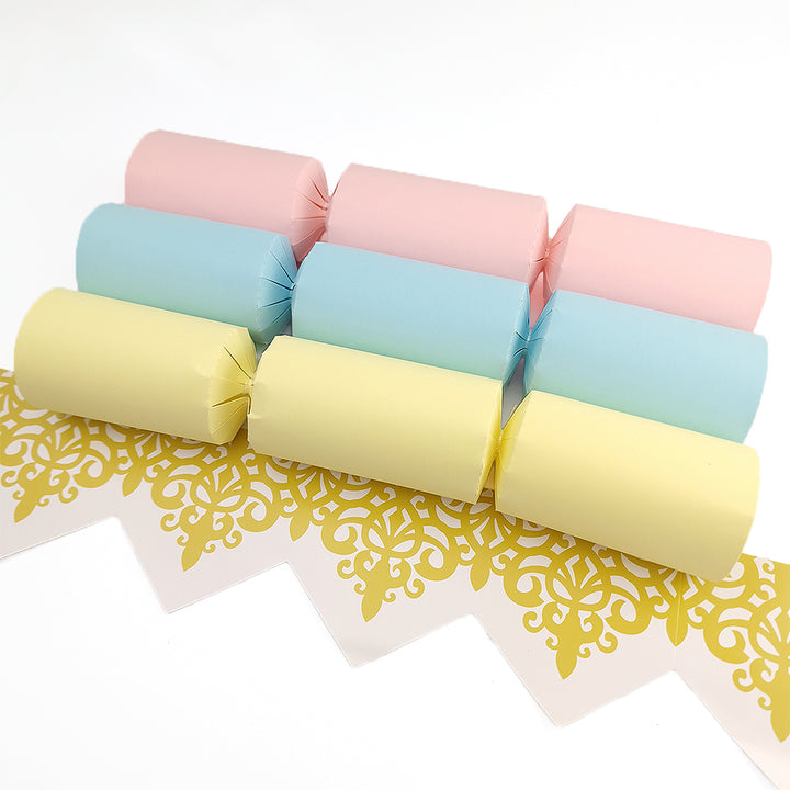 Pastel Tones | Craft Kit to Make 12 Crackers | Recyclable | Cracker Making