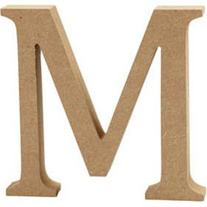 Large 13cm Wooden MDF Capital Letters, Numbers & Symbols for Crafts