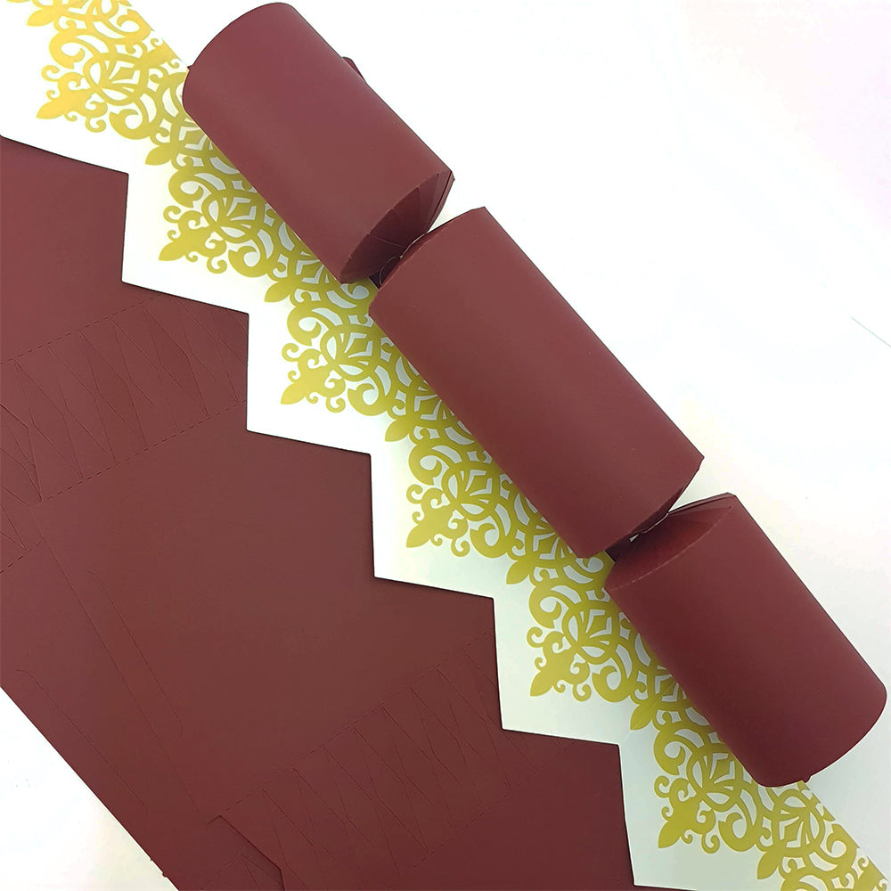 Burgundy Red | Premium Cracker Making DIY Craft Kits | Make Your Own | Eco Recyclable