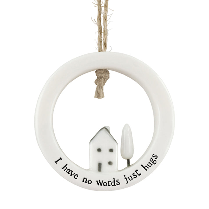 I Have No Words Just Hugs | Chunky Porcelain Ornament | Cracker Filler