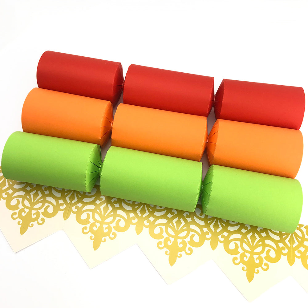 Fruity Tones | Craft Kit to Make 12 Crackers | Recyclable | Optional Raffia