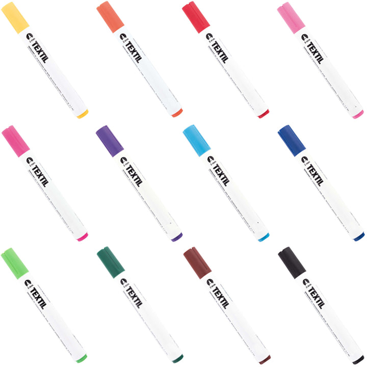 Fabric Textile Painting Pen for Light Fabrics - All Colours