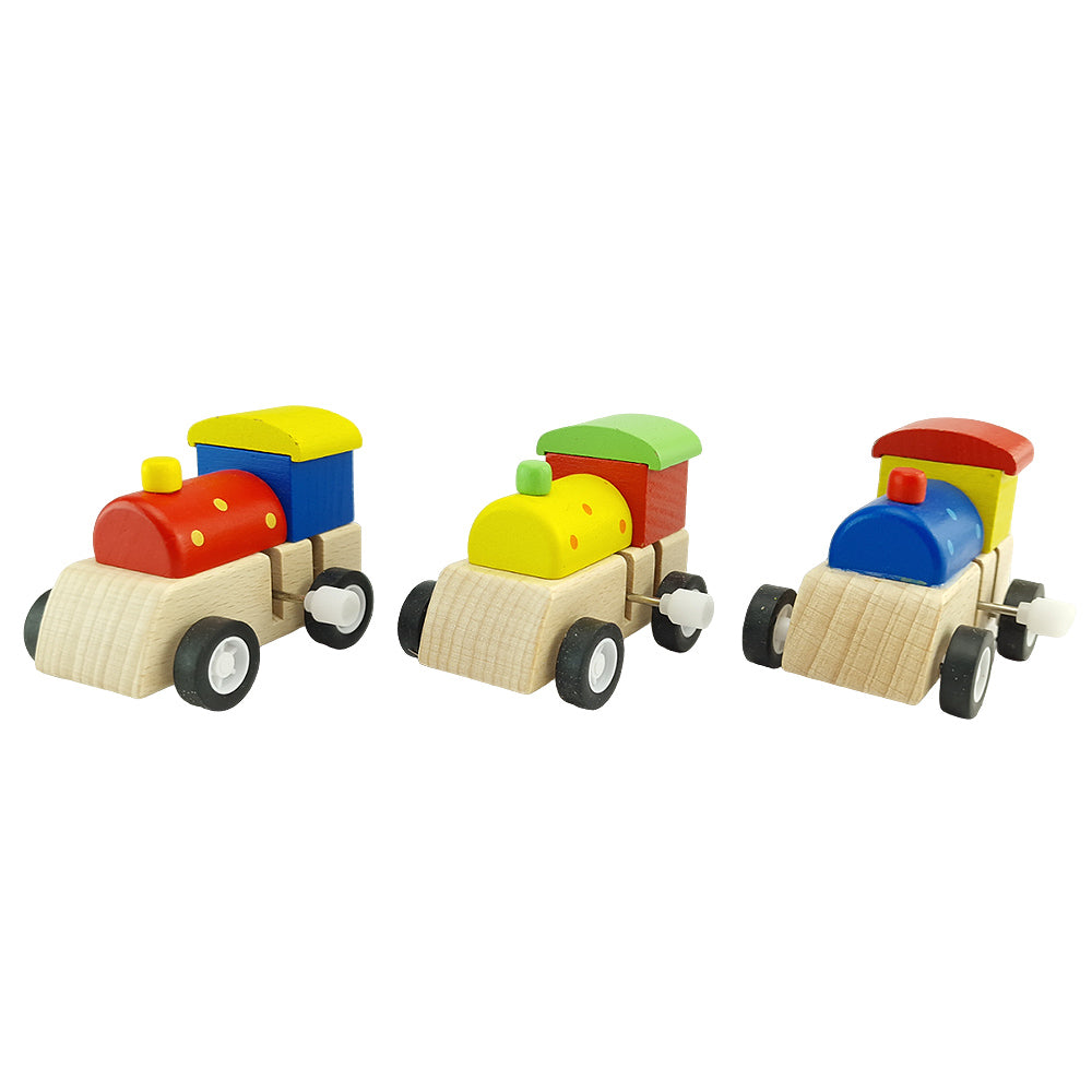 Little Wooden Wind Up Train Toy | Cracker Filler | Mini Gift