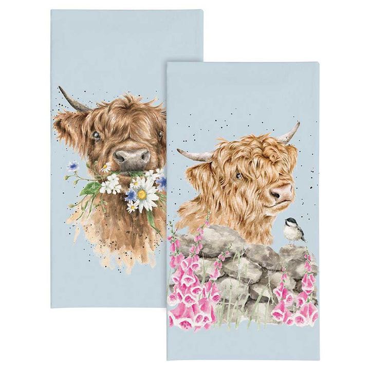 Daisy Highland Cow | Wrendale Pocket Sizes Tissues | Little Cracker Filler Gift