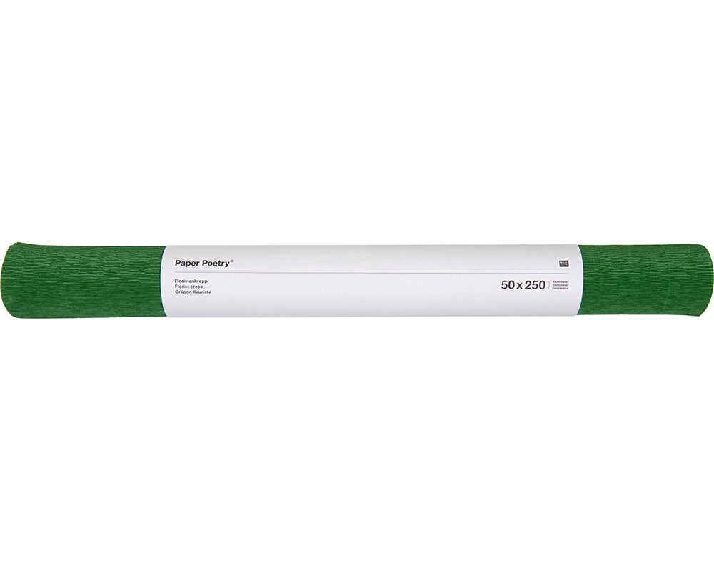 Deep Green Floristry Crepe for Paper Flower Making Crafts