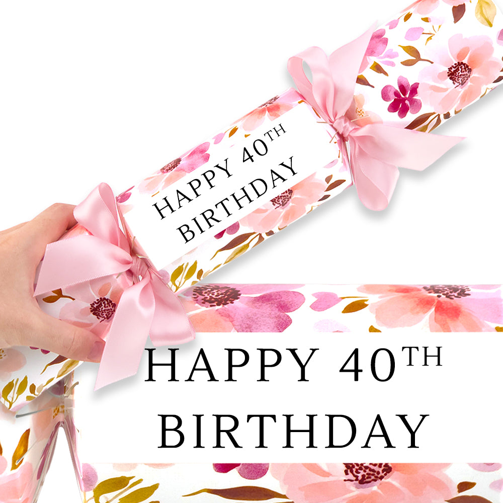 Milestone Birthday Florals | Cracker Making Craft Kit | Make Your Own