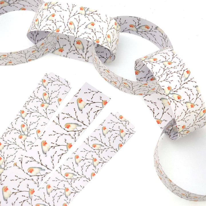 30 Reusable Christmas Paper Chains | Willow & Robin | No Glue Needed | 2.5m
