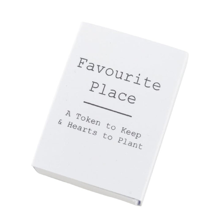 Favourite Place | Ceramic Token &amp; Hearts to Plant | Cracker Filler | Little Gift