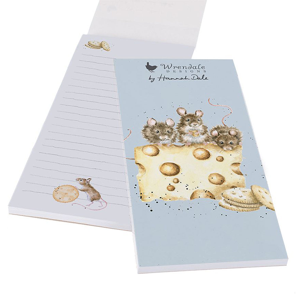 Crackers About Cheese | Cute Mice | Magnetic Shopping List | Wrendale Designs
