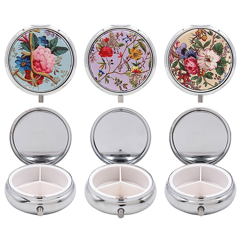 Vintage Florals | Metal Pill Box | Mini Gift | Cracker Filler