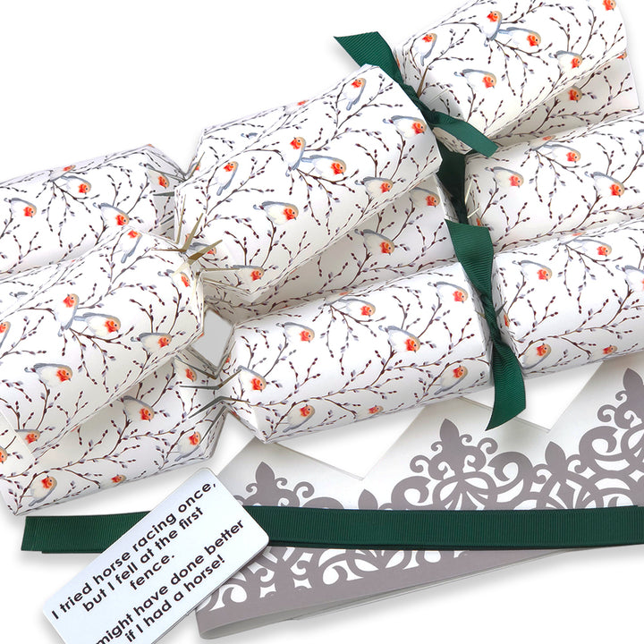 Willow &amp; Robin | 4 or 6 Ready to Fill Christmas Crackers | Just Add Gifts