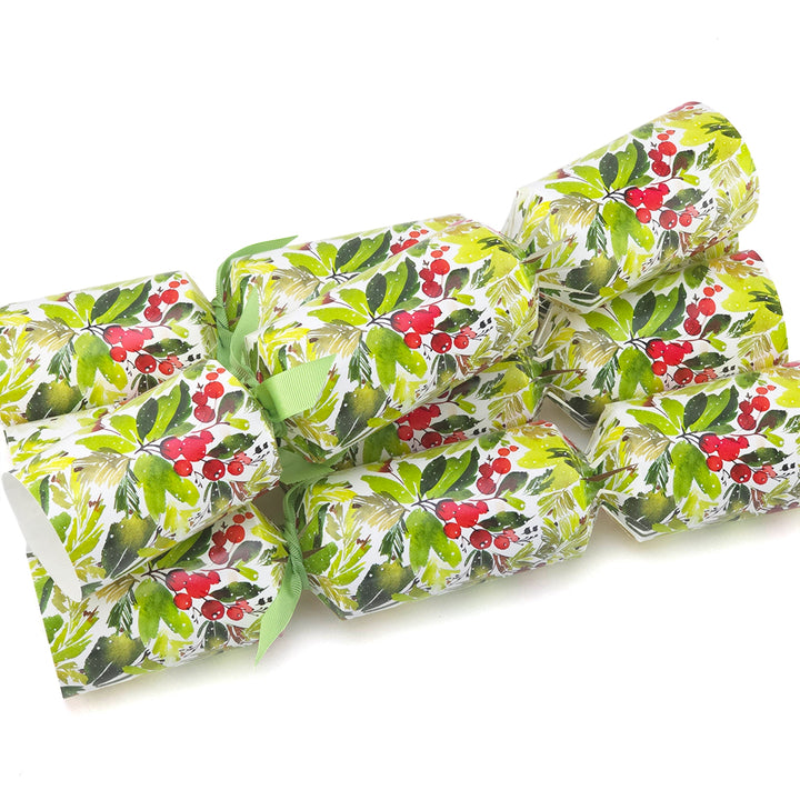Watercolour Berries | 4 or 6 Ready to Fill Christmas Crackers | Just Add Gifts