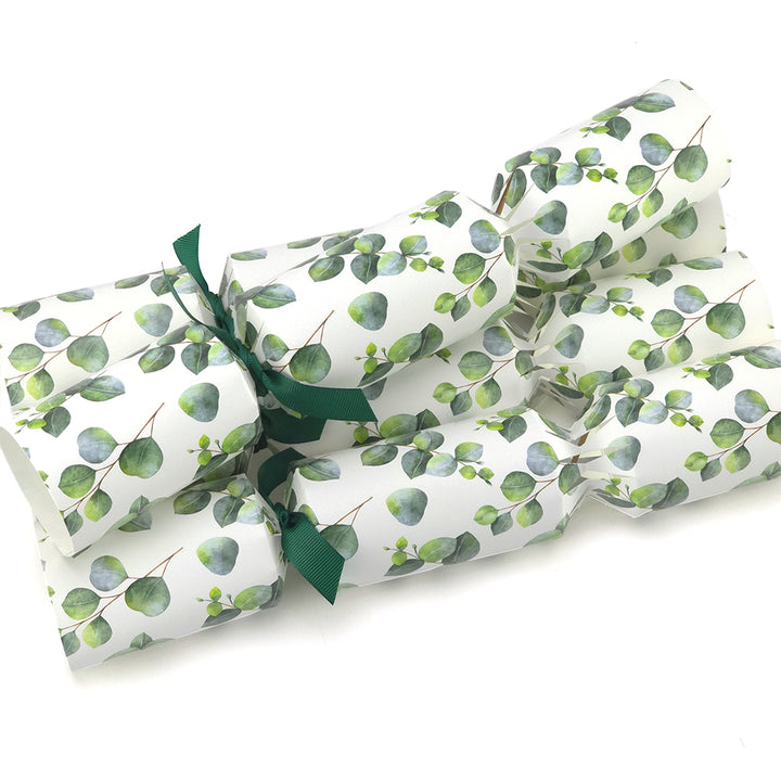 Watercolour Eucalyptus | 4 or 6 Ready to Fill Christmas Crackers | Just Add Gifts