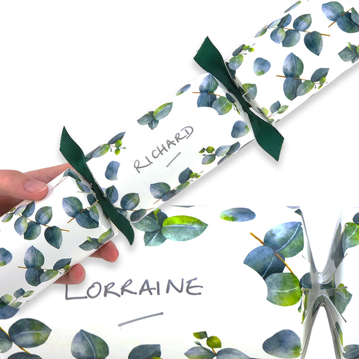Personalise Your Own Crackers Craft Kit | Watercolour Eucalyptus | Minimum 4