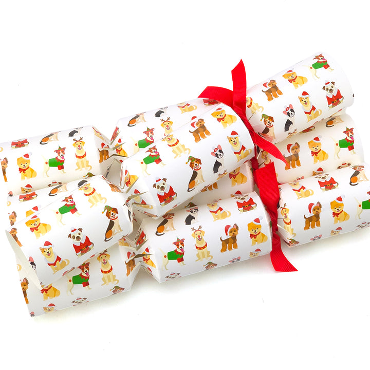 Christmas Dogs | 4 or 6 Ready to Fill Christmas Crackers | Just Add Gifts
