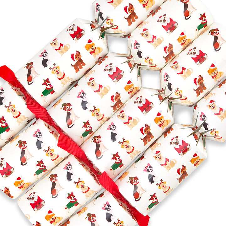 Christmas Dogs | 4 or 6 Ready to Fill Christmas Crackers | Just Add Gifts