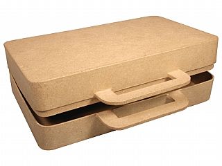 26cm Large Paper Mache Suitcase for Crafts | Papier Mache Shapes