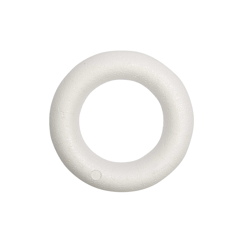 15cm to 30cm | Flat Backed Polystyrene Wreath Base | Half Hoop or Ring