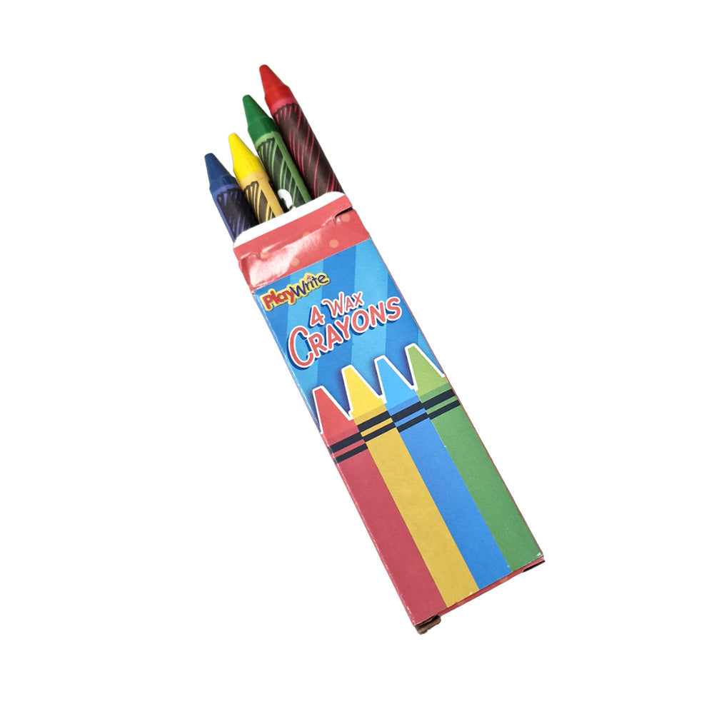 Little Pack of 4 Wax Crayons | Mini Gift | Cracker Filler