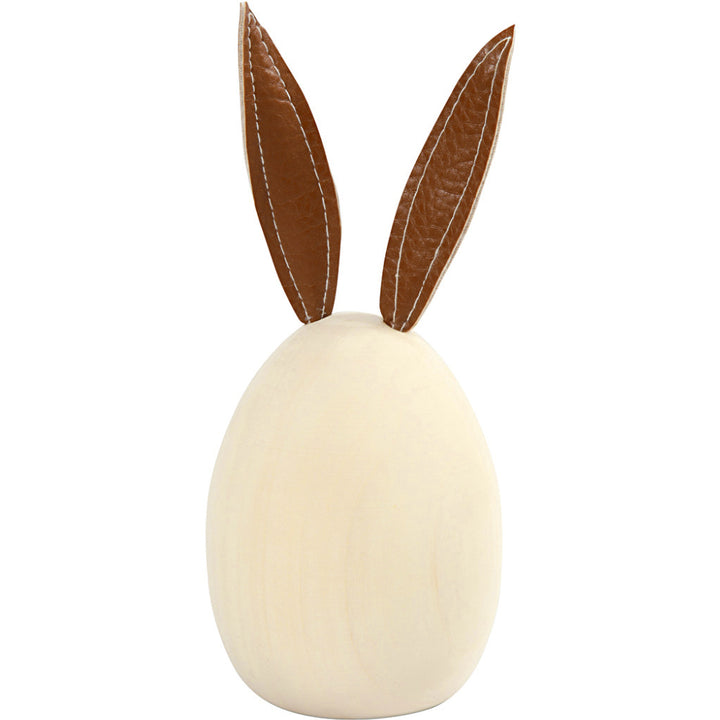 Wooden Easter Egg Shaped Bunny to Decorate | Choice of Size