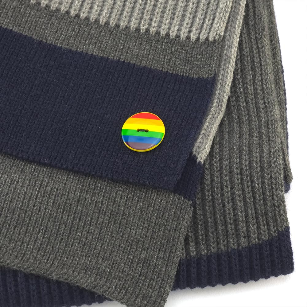 Be Proud | Rainbow | Button Wishes Sew On Token | Little Gift | Cracker Filler