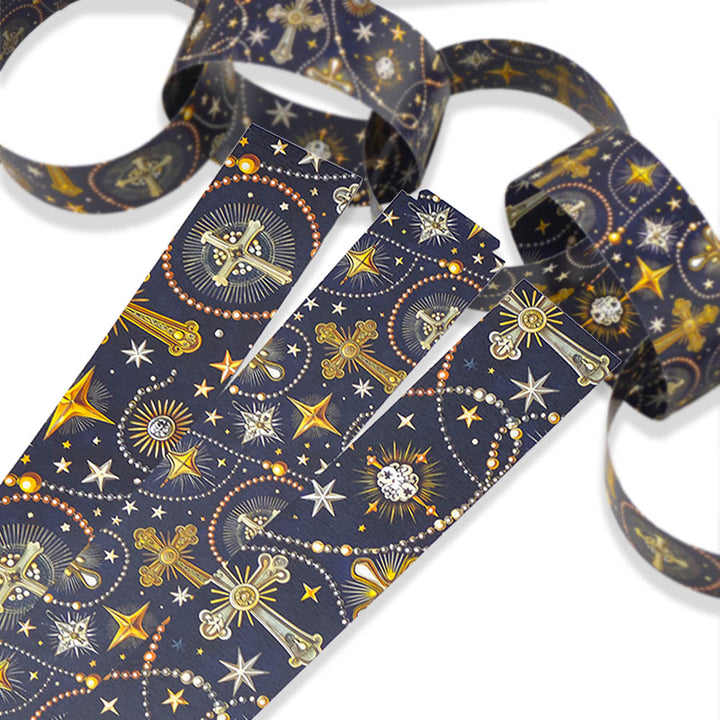 30 Reusable Paper Chains | Christian Crosses | No Glue Needed | 2.5m