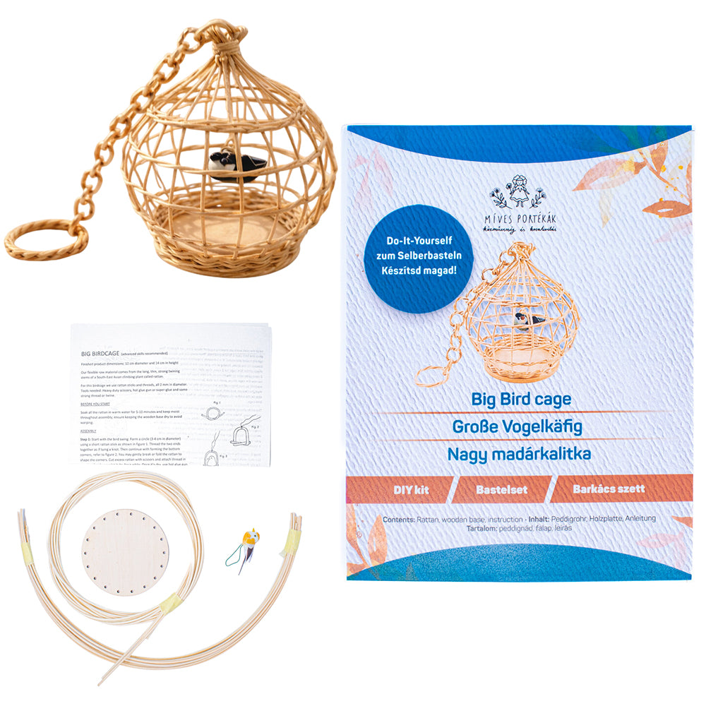 Basket Making Kit | Birdcage | Rattan Basket Craft Kit