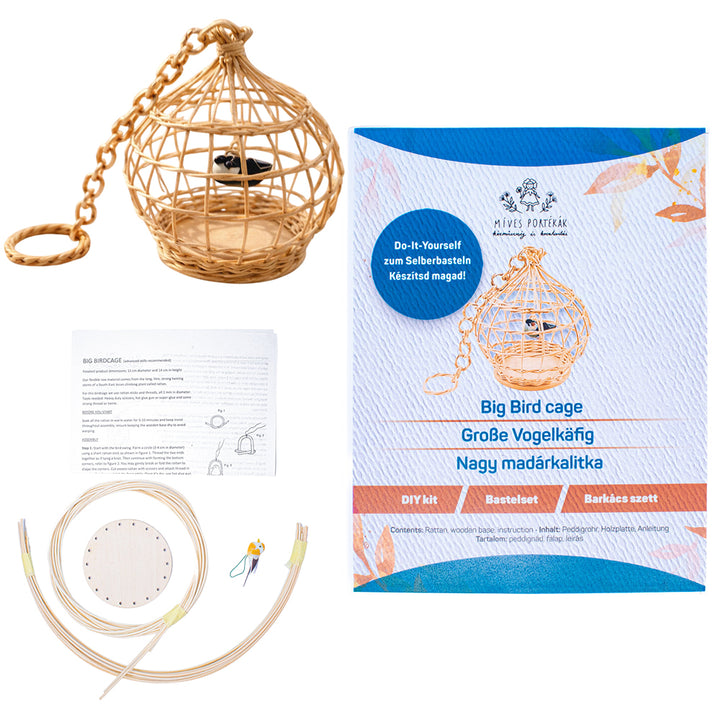Basket Making Kit | Birdcage | Rattan Basket Craft Kit
