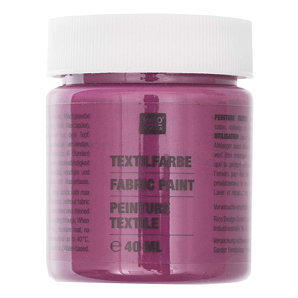 40ml Fabric Paint | Ideal for Light Fabrics | Choose A Colour