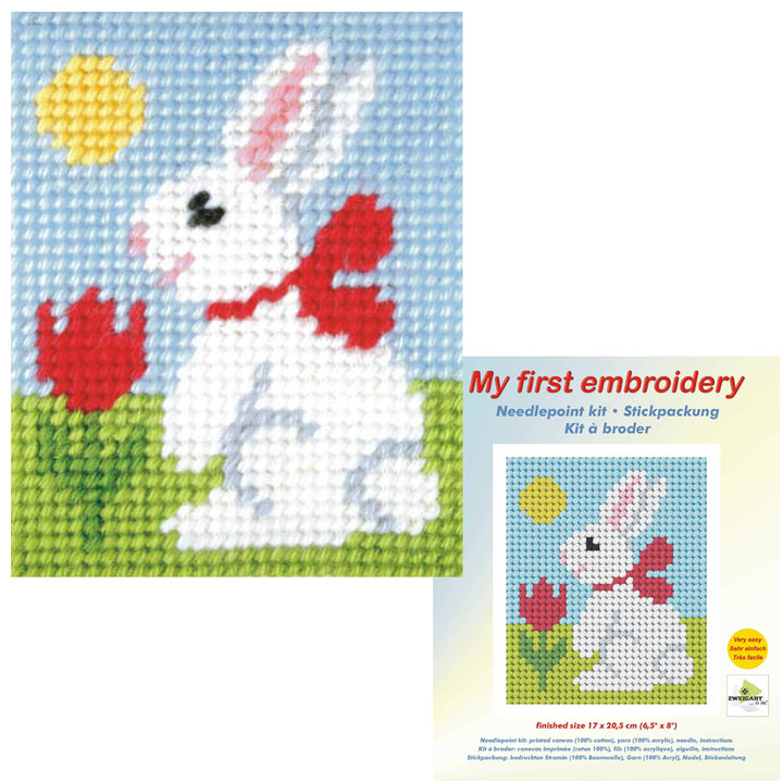 My First Embroidery Kit for Kids | Easter Bunny | 16.5cm