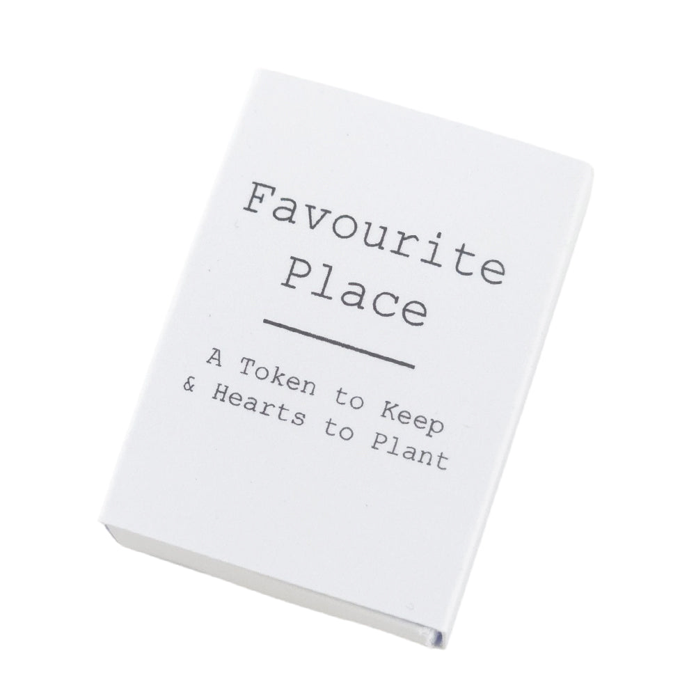 Favourite Place | Ceramic Token &amp; Hearts to Plant | Cracker Filler | Little Gift