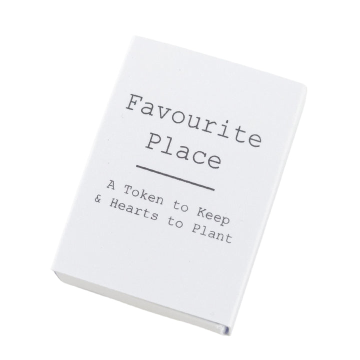 Favourite Place | Ceramic Token &amp; Hearts to Plant | Cracker Filler | Little Gift