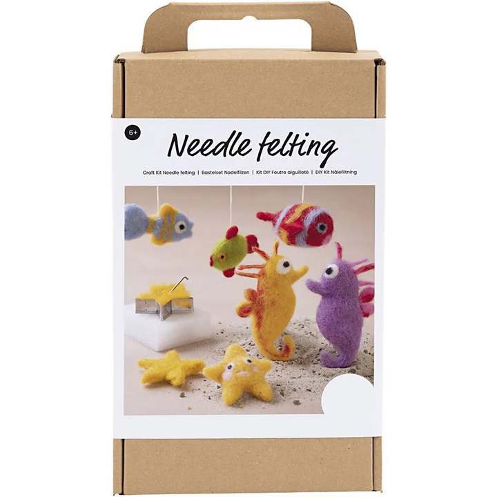 Needle Felting Starter Craft Kit | Felt Sealife | Complete Boxed Set