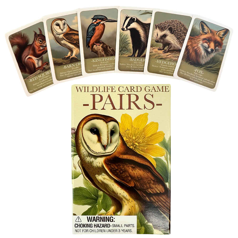 Wildlife Pairs | Pack of Kids Game Cards | Cracker Filler | Little Gift
